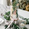 Teelichtglas mit Goldrand – Bild 2