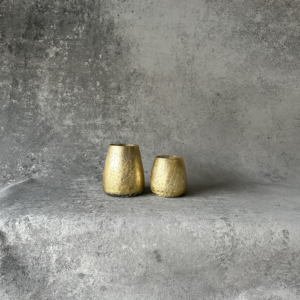Teelichtglas Mix  Gold