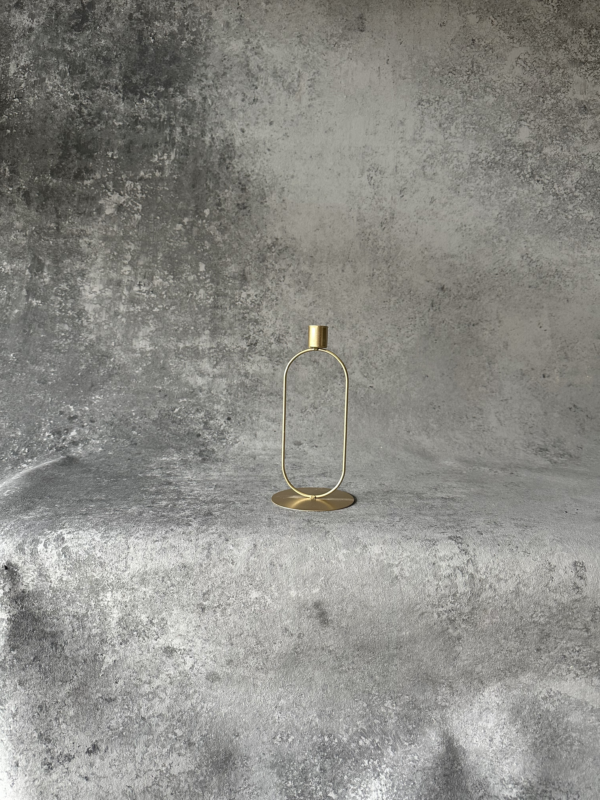 Kerzenhalter Stabkerze modern Gold